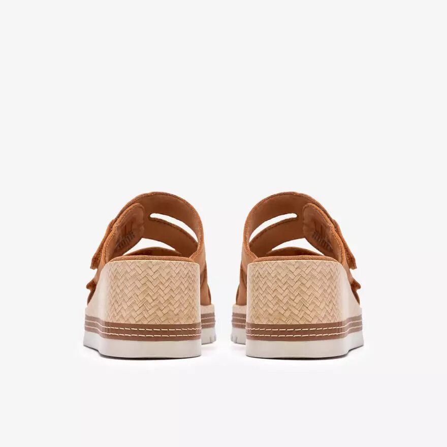 Sandales compensées Kidiki Cove en nubuck beige pour femme Sandales compensées Kidiki Cove en nubuck beige pour femme