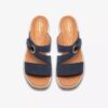Sandales compensées Kidiki Cove en nubuck bleu marine pour femme Sandales compensées Kidiki Cove en nubuck bleu marine pour femme
