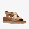 Sandales compensées Kidiki Sun Beige pour femme Sandales compensées Kidiki Sun Beige pour femme