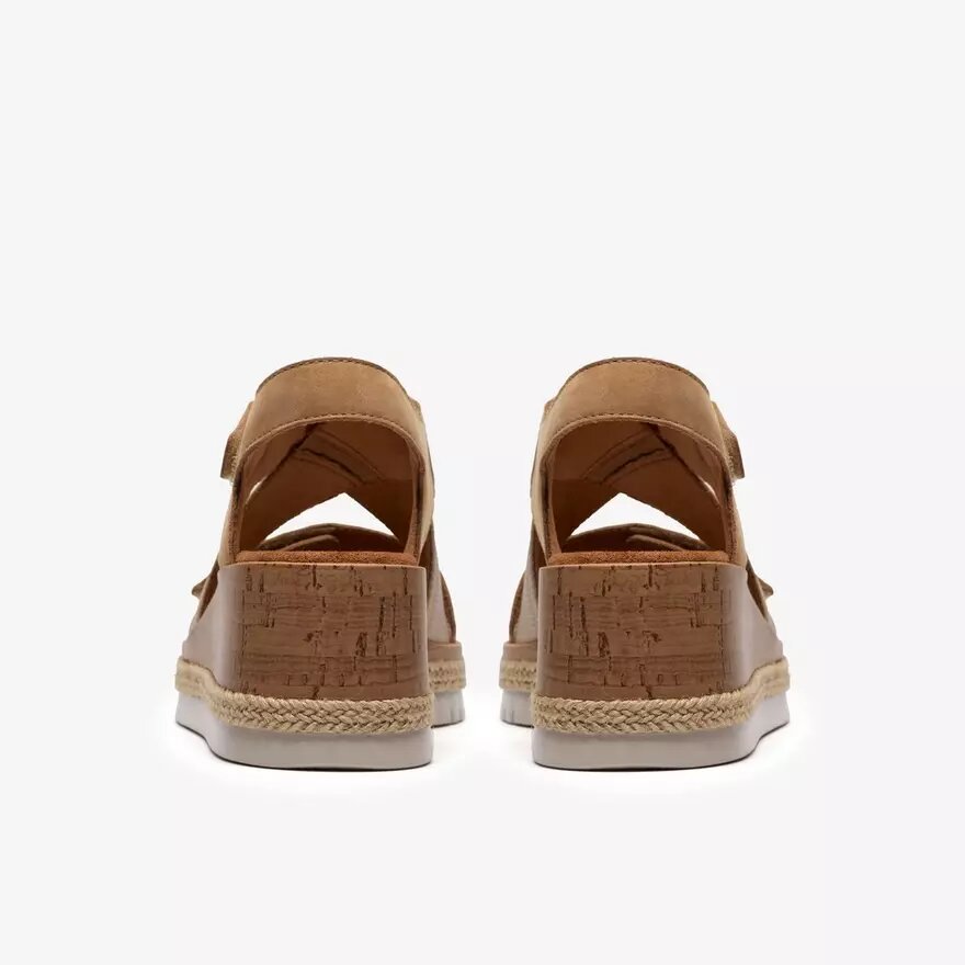 Sandales compensées Kidiki Sun Beige pour femme Sandales compensées Kidiki Sun Beige pour femme