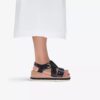 Sandales compensées Kidiki Sun noires pour femme Sandales compensées Kidiki Sun noires pour femme