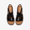 Sandales compensées Kidiki Sun noires pour femme Sandales compensées Kidiki Sun noires pour femme