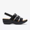 Sandales compensées Merliah2 Bali noires pour femme Sandales compensées Merliah2 Bali noires pour femme