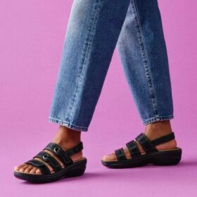 Sandales compensées Merliah2 Bali noires pour femme