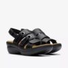 Sandales compensées Merliah2 Bali noires pour femme Sandales compensées Merliah2 Bali noires pour femme