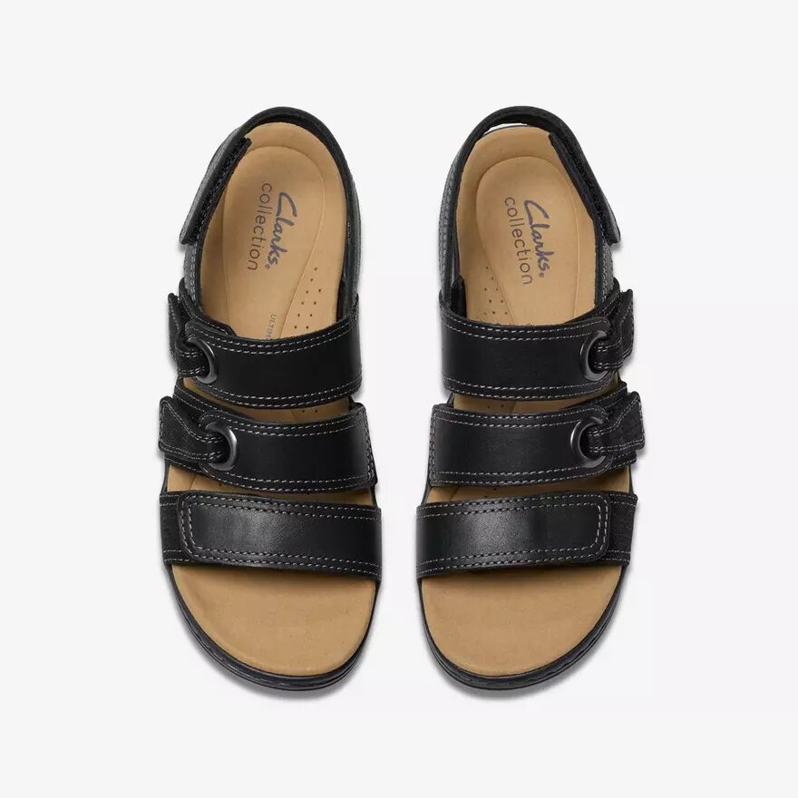 Sandales compensées Merliah2 Bali noires pour femme Sandales compensées Merliah2 Bali noires pour femme