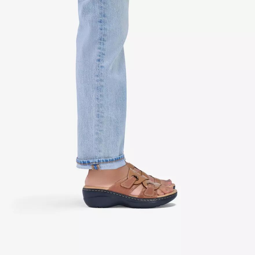 Sandales compensées Merliah2 Cove en cuir beige pour femme Sandales compensées Merliah2 Cove en cuir beige pour femme