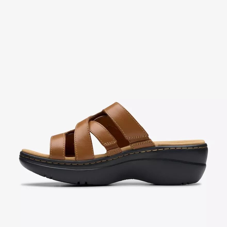 Sandales compensées Merliah2 Cove en cuir beige pour femme Sandales compensées Merliah2 Cove en cuir beige pour femme