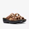 Sandales compensées Merliah2 Cove en cuir beige pour femme Sandales compensées Merliah2 Cove en cuir beige pour femme
