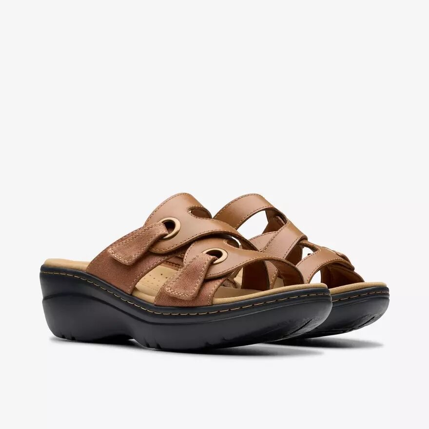 Sandales compensées Merliah2 Cove en cuir beige pour femme Sandales compensées Merliah2 Cove en cuir beige pour femme