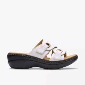 Sandales compensées Merliah2 Cove en cuir blanc pour femme