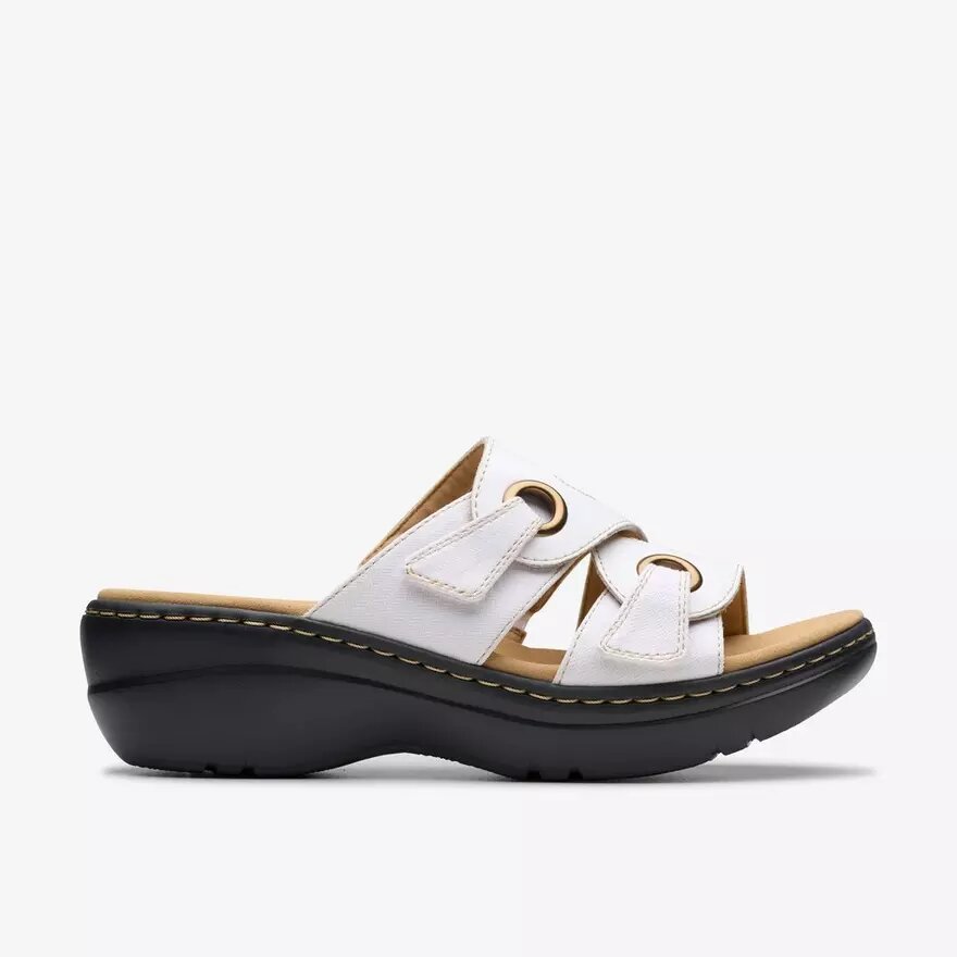Sandales compensées Merliah2 Cove en cuir blanc pour femme Sandales compensées Merliah2 Cove en cuir blanc pour femme