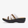 Sandales compensées Merliah2 Cove en cuir blanc pour femme Sandales compensées Merliah2 Cove en cuir blanc pour femme
