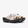 Sandales compensées Merliah2 Cove en cuir blanc pour femme Sandales compensées Merliah2 Cove en cuir blanc pour femme