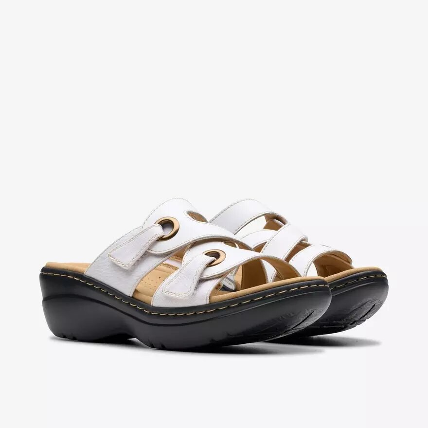 Sandales compensées Merliah2 Cove en cuir blanc pour femme Sandales compensées Merliah2 Cove en cuir blanc pour femme