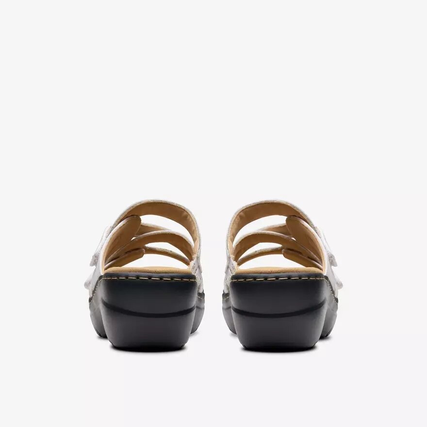 Sandales compensées Merliah2 Cove en cuir blanc pour femme Sandales compensées Merliah2 Cove en cuir blanc pour femme