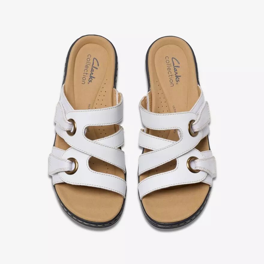 Sandales compensées Merliah2 Cove en cuir blanc pour femme Sandales compensées Merliah2 Cove en cuir blanc pour femme