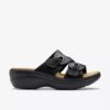 Sandales compensées Merliah2 Cove en cuir noir pour femme Sandales compensées Merliah2 Cove en cuir noir pour femme