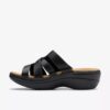 Sandales compensées Merliah2 Cove en cuir noir pour femme Sandales compensées Merliah2 Cove en cuir noir pour femme