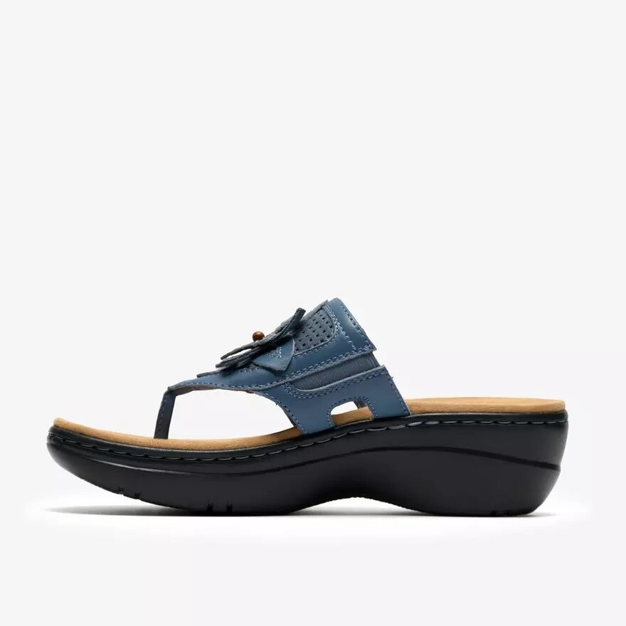 Sandales compensées Merliah2 Kyla bleu denim pour femme Sandales compensées Merliah2 Kyla bleu denim pour femme
