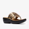Sandales compensées Merliah2 Kyla dorées métallisées pour femme Sandales compensées Merliah2 Kyla dorées métallisées pour femme