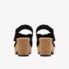 Sandales compensées Nerisa West en nubuck noir pour femme Sandales compensées Nerisa West en nubuck noir pour femme