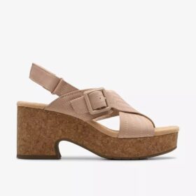 Sandales compensées Nerisa West en nubuck pour femme
