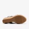 Sandales compensées Rose Style pour femme, couleur taupe métallisé Sandales compensées Rose Style pour femme, couleur taupe métallisé