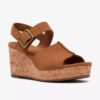 Sandales compensées Sabina Dream en daim beige pour femme Sandales compensées Sabina Dream en daim beige pour femme