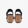Sandales compensées Sabina Dream en daim noir pour femme Sandales compensées Sabina Dream en daim noir pour femme