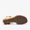 Sandales compensées Seannah Madi en cuir crème pour femme Sandales compensées Seannah Madi en cuir crème pour femme