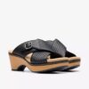 Sandales compensées Seannah Nora noires pour femme Sandales compensées Seannah Nora noires pour femme