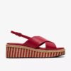Sandales compensées Tessiah Cross2 roses pour femme Sandales compensées Tessiah Cross2 roses pour femme