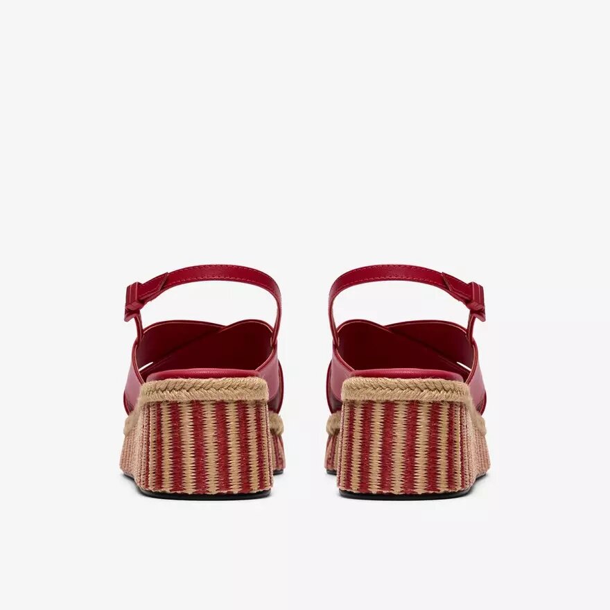 Sandales compensées Tessiah Cross2 roses pour femme Sandales compensées Tessiah Cross2 roses pour femme