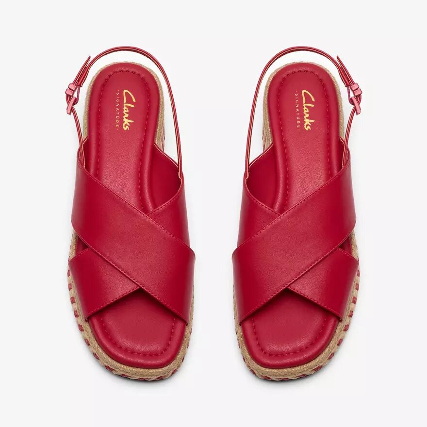 Sandales compensées Tessiah Cross2 roses pour femme Sandales compensées Tessiah Cross2 roses pour femme