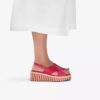 Sandales compensées Tessiah Cross2 roses pour femme Sandales compensées Tessiah Cross2 roses pour femme