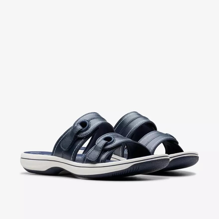 Sandales glissantes Cloudsteppers™ Breeze Maye Navy pour femme Sandales glissantes Cloudsteppers™ Breeze Maye Navy pour femme