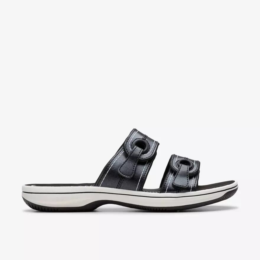 Sandales glissantes Cloudsteppers™ Breeze Maye noires pour femme Sandales glissantes Cloudsteppers™ Breeze Maye noires pour femme