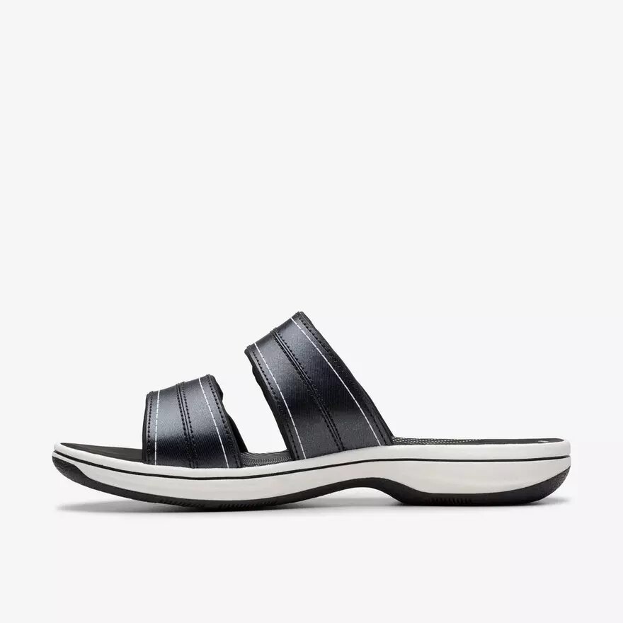 Sandales glissantes Cloudsteppers™ Breeze Maye noires pour femme Sandales glissantes Cloudsteppers™ Breeze Maye noires pour femme