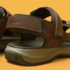 Sandales Guideview Trek en cuir ciré pour homme Sandales Guideview Trek en cuir ciré pour homme