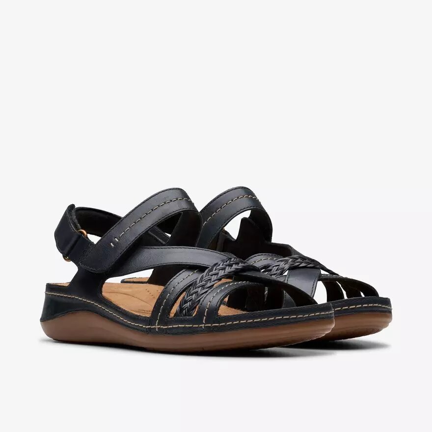 Sandales à lanières Cecily Strap noires pour femme Sandales à lanières Cecily Strap noires pour femme