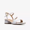 Sandales à lanières en cuir blanc Serina35 pour femme