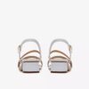 Sandales à lanières en cuir blanc Serina35 pour femme