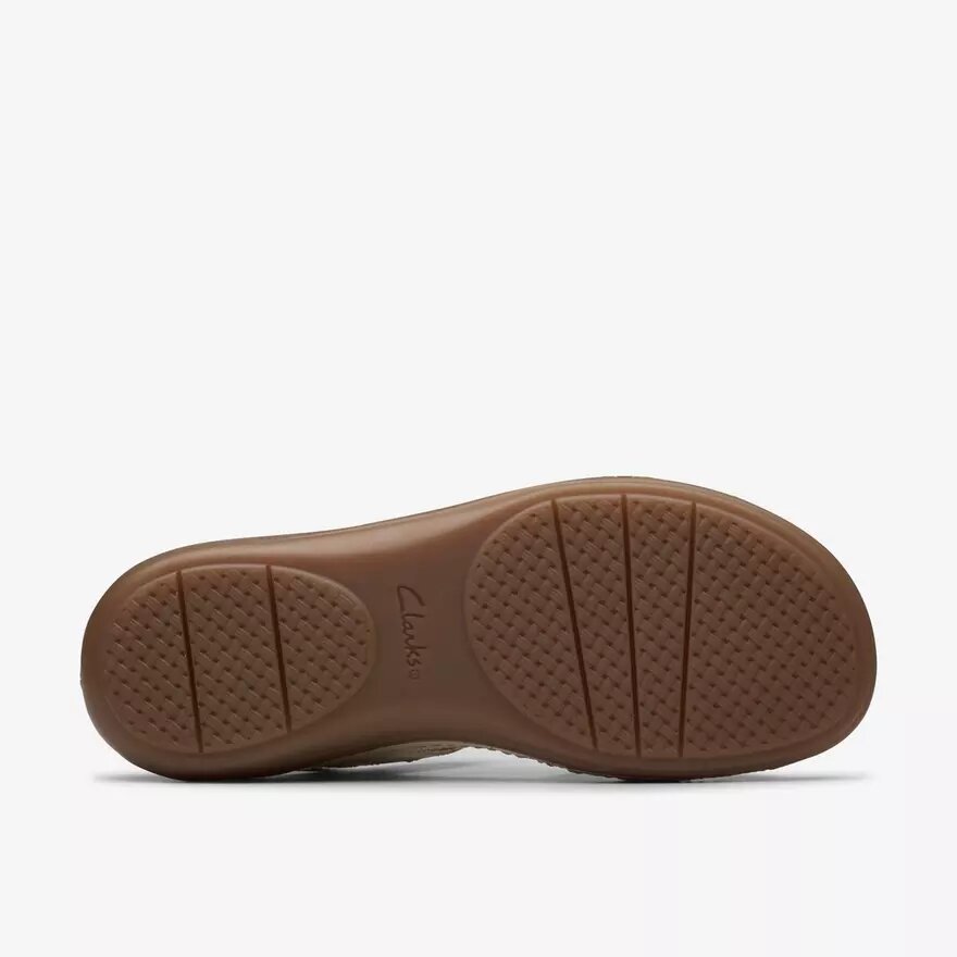 Sandales à lanières en cuir crème « Cecily Strap » pour femme Sandales à lanières en cuir crème « Cecily Strap » pour femme