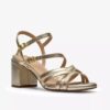 Sandales à lanières Ezoria pour femme, couleur or pâle