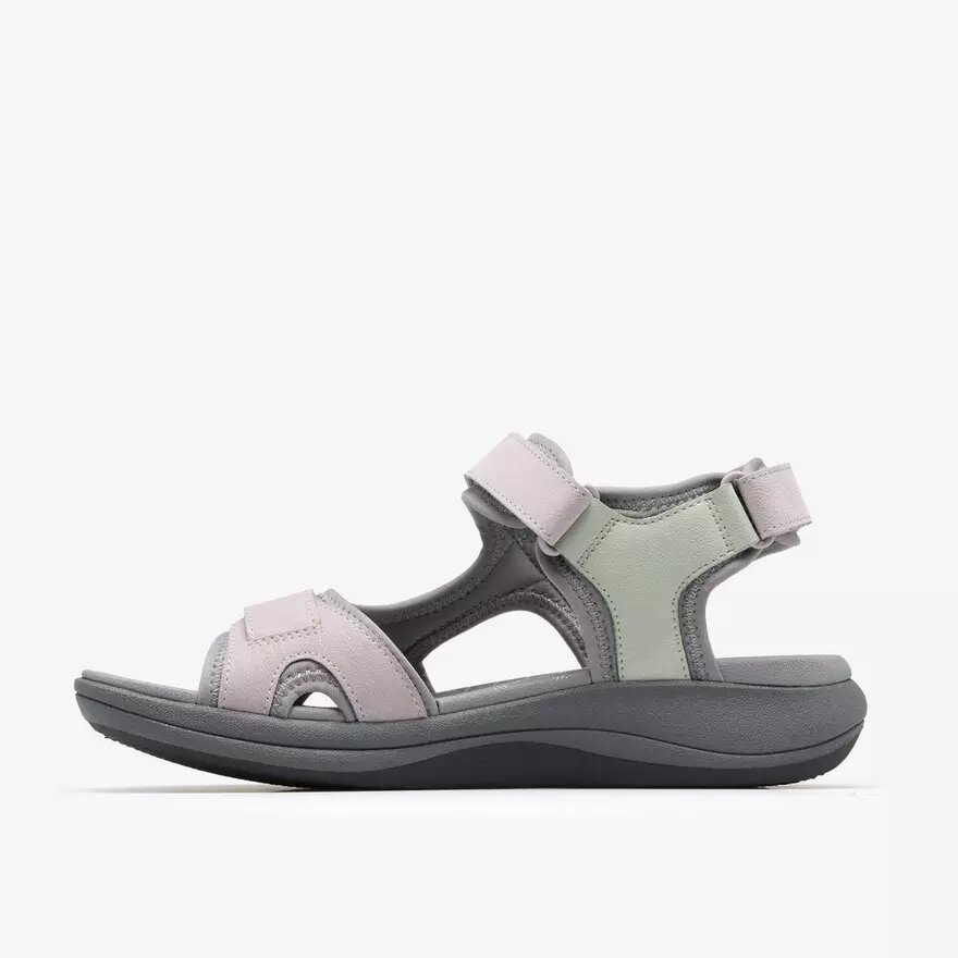 Sandales à lanières Mira Bay pour femme, gris/vert Sandales à lanières Mira Bay pour femme, gris/vert