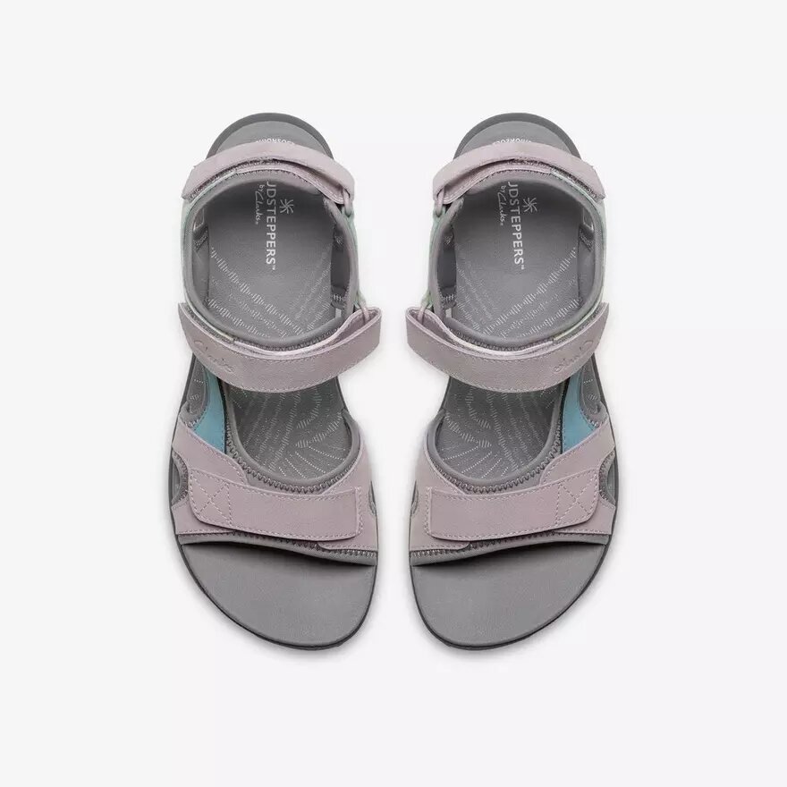 Sandales à lanières Mira Bay pour femme, gris/vert Sandales à lanières Mira Bay pour femme, gris/vert
