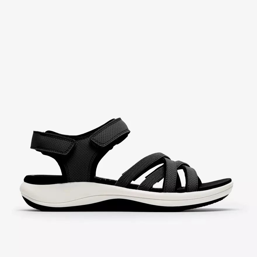Sandales à lanières Mira Shore noires pour femme Sandales à lanières Mira Shore noires pour femme