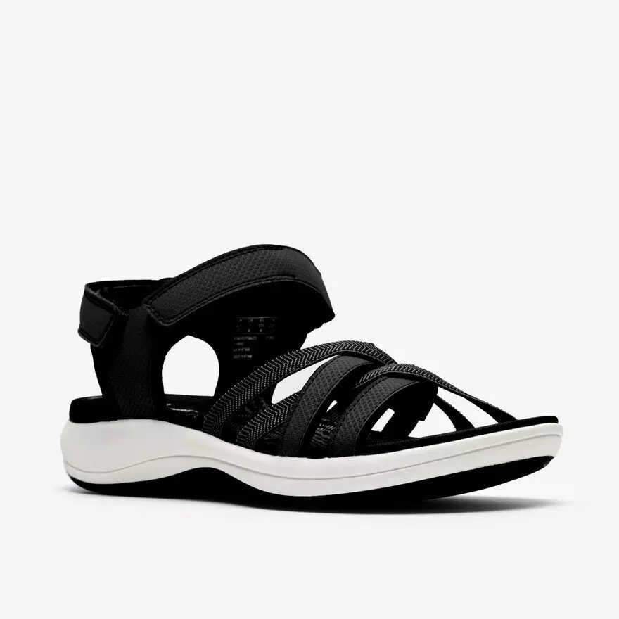 Sandales à lanières Mira Shore noires pour femme Sandales à lanières Mira Shore noires pour femme