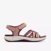 Sandales à lanières Mira Shore pour femme, couleur bordeaux